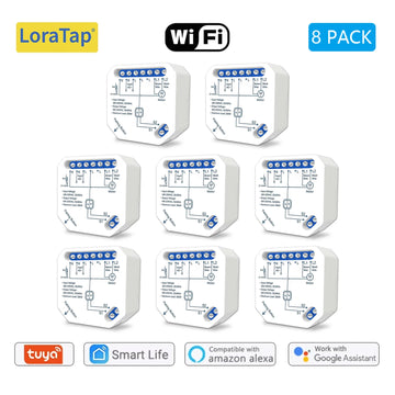 Tuya Smart Life WiFi Curtains Switch Connected Roller Shutters Control Blinds Motor Google Home Alexa Electric Window LoraTap Apsilon