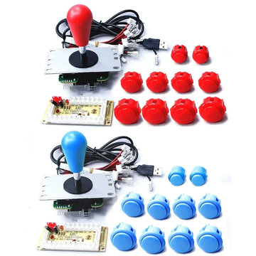 Copy SANWA Game Machine Arcade Console DIY Kit 8 Way Joystick Push Buttons For PC Raspberry Pi Zero Delay USB Board Controller Apsilon