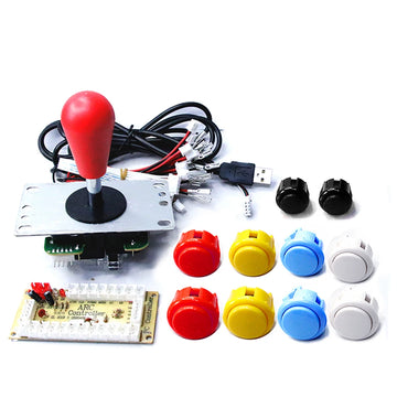 Copy SANWA Game Machine Arcade Console DIY Kit 8 Way Joystick Push Buttons For PC Raspberry Pi Zero Delay USB Board Controller Apsilon
