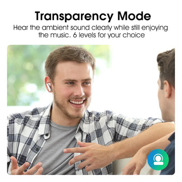 QCY HT05 Melobuds ANC Wireless Earbuds 40dB Multi-Mode ANC 6 Mics AI-Enhanced Calls Bluetooth 5.2 Earphones Transparency 30H Apsilon