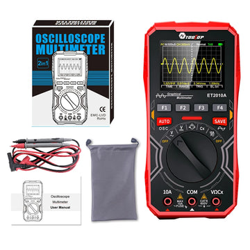 TOOLTOP ET2010A 2 in 1 Digital Oscilloscope Multimeter 1MHz 2.5MSps Laboratory Oscilloscope Electrical Repair Oscilloscope Apsilon