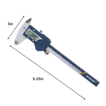 SHAHE New Hardened Stainless Steel 0-150mm Digital Caliper Vernier Calipers Micrometer Electronic Vernier Caliper Measuring Tool Apsilon