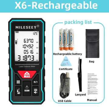 MILESEEY Laser Rangefinder X5 лазерная рулетка Laser Finder Digital Laser Distance Meter Laser Meter Laser Tape Measure Apsilon