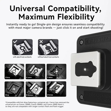 Ulanzi SL01 SL02 SL03 Mini Camera Flash Light SpeedLite GN8 6500K for Canon Sony Nikon Camera DSLR Vlog Live Outdoor Photography Apsilon