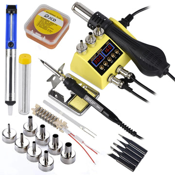 JCD 8898 Soldering Station 750W 2 in 1 Soldering Iron Hot Air Gun Rework Welding Station For Phone BGA SMD Welding Repair Tools Apsilon