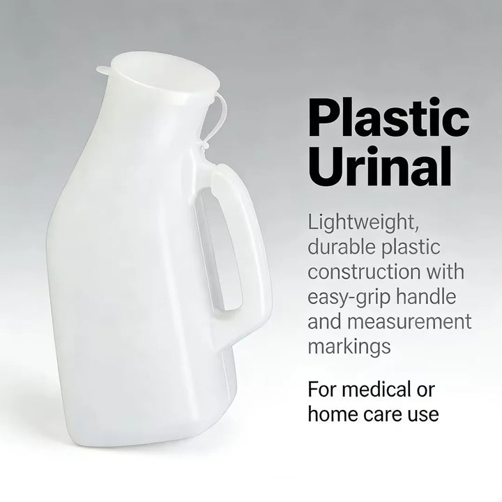 Portable Men Mobile 1200ml Toilet Car Travel Camp Urine Pee Handle Urinal Storage Urinary Bottle Disability Old Man Helper Apsilon