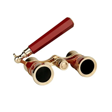 Opera Glasses Binoculars Metal Body With Chain/handle Theater Telescope Women Girls Optical Design Gift Retro Binoculars Apsilon