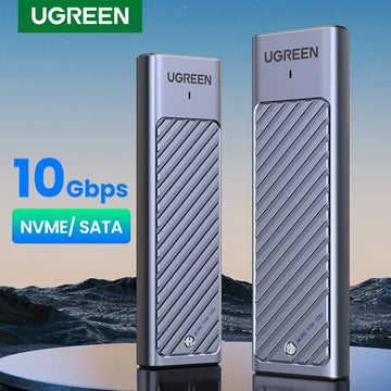 UGREEN M2 SSD Case M.2 NVMe SATA SSD Enclosure Adapter 10Gbps USB 3.2 Gen2 USB C External Enclosure Supports M and B&M Keys Apsilon