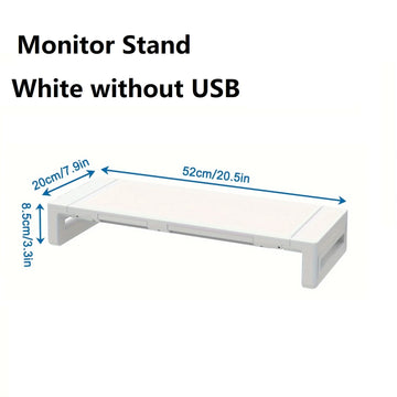 Monitor Stand Riser, With Foldable, Height Adjustable Computer Stand, Desk Shelf Riser with Storage Drawer &Tablet Phone Apsilon