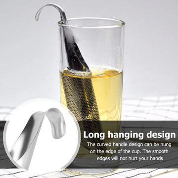Portable Home Tea Accessories Filter Stainless Steel Tea Maker Piping Design Tea Spoon Brewer Long Handle Metal Creative Cup Apsilon
