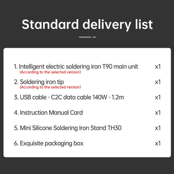 ALIENTEK T90 Smart Soldering Iron PD 140W Adjustable Temperature DC 28V 80-450℃ Welding Solder Station Kit C245 C210 T65 Tools Apsilon