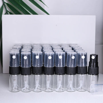 50pcs/batch 2ml transparent glass perfume sub-bottle sample trial pack essential oil perfume container portable Apsilon