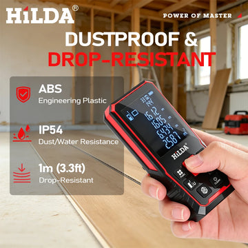 HILDA Digital Laser Distance Meter 50M/100M/120M Finder High Precision Area Volume Measure Construction Measuring Ruler Tool Apsilon