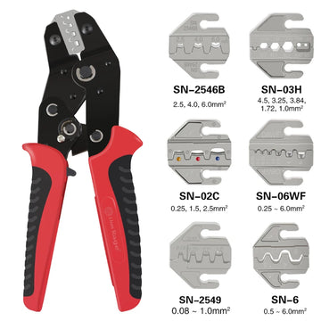 Crimping Tool Set Pressed Pliers Electrician Tools Electrical Terminals Clamp Electronics Pressing Connector Hand Jaws 58B 2549 Apsilon