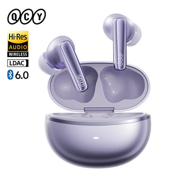 QCY MeloBuds N70 Adaptive ANC Wireless Earbuds Bluetooth 6.0 LDAC Hi-Res Audio 6 Mics Wireless Charging Earphones 50Hrs IPX5 Apsilon