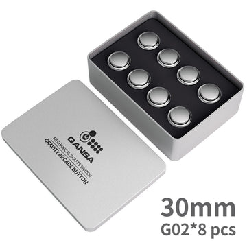 QANBA Gravity KS Arcade buttons metallic color 30mm Mechanical Pushbutton switch Plated buttons DIY Parts (8 Pcs） Apsilon