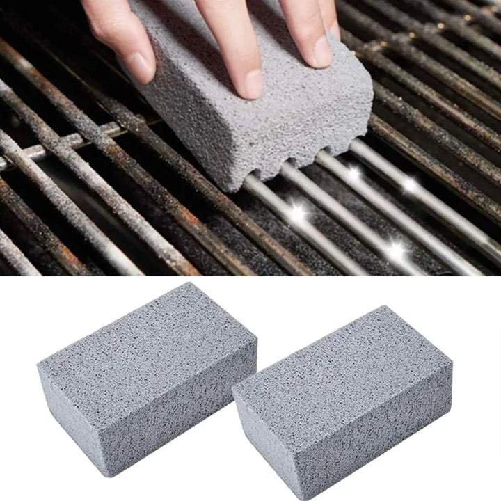 1pc BBQ Grill Cleaning Brush Brick Block Barbecue Cleaning Stone Pumice Brick For Barbecue Rack Outdoor Kitchen BBQ Tools Apsilon