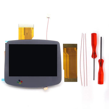 HISPEEDIDO Rechargeable for GBA V5 IPS HD 720x480 Drop-in Screen Kits No Welding Required Desaturation FRM OSD W/Shell Apsilon