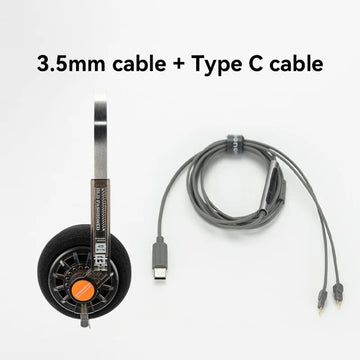 MOONDROP OLD FASHIONED On-Ear Headphone 40mm large dynamic driver 0.78-2pin 3.5mm Plug Apsilon