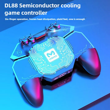 MEMO DL88 2 in 1 Mobile Phone 6 Finger Gamepad Joystick Controller with Semiconductor Cooling Radiator for IOS Android Universal Apsilon