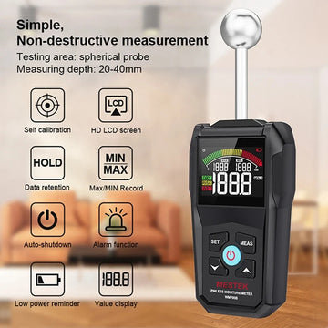 Digital Wood Moisture Meter Hygrometer Non-contact Timber Damp Detector Alarm Non-destructive Humidity Tester Moisture Detector Apsilon