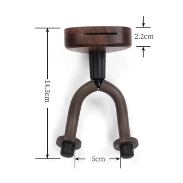 Wall Mount Guitar Hanger Holder Walnut Hook Ukulele Electric Guitar Bass Universal Bracket Adjustable Display Stand Apsilon