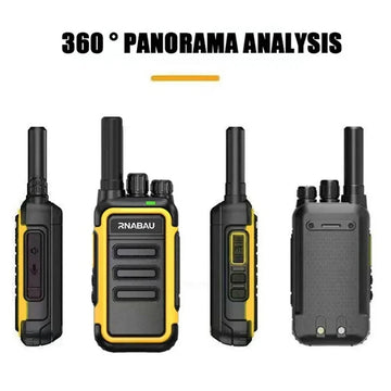 RNABAU 2Pcs Mini Walkie Talkie Portable Two-Way Radio UHF Transceiver Set Walkie-talkies Radio Walkie Talkie Long Range COD Apsilon