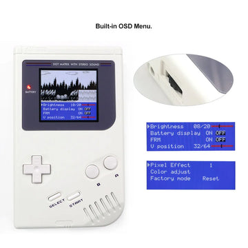 HISPEEDIDO For GameBoy DMG V5 IPS High Brightness Backlight LCD Ultra kits RIPS IPS LCD screen Mod For Game Boy DMG Classic menu Apsilon