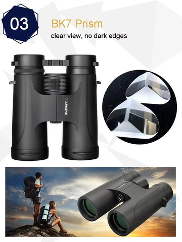 Svbony F9333A/F9333B Binoculars 10X42/8X32 Telescope Powerful Professional HD Long Range Camping Equipment For Traving Suvival Apsilon