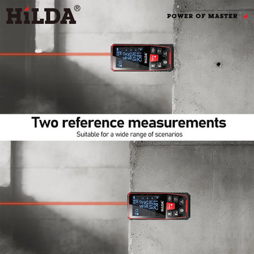 HILDA Digital Laser Distance Meter 50M/100M/120M Finder High Precision Area Volume Measure Construction Measuring Ruler Tool Apsilon
