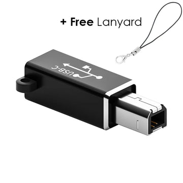 Type C USB Female to USB-B Male Adapter for Printer Scanner Converter USB-C Data Transfer Adapter for MIDI Controller Keyboard Apsilon
