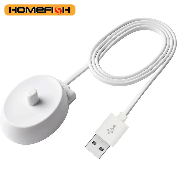 HOMEFISH 1pc Electric Toothbrush Replacement Charger For  More Safety Compatible with Most Oral B Toothbrush Apsilon