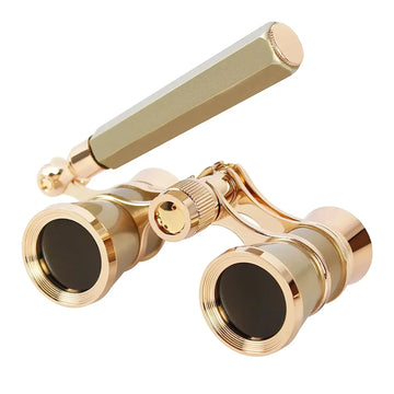 Opera Glasses Binoculars Metal Body With Chain/handle Theater Telescope Women Girls Optical Design Gift Retro Binoculars Apsilon