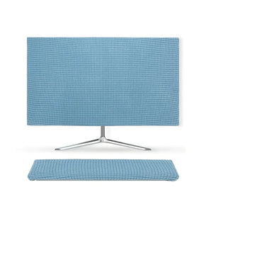 Computer monitor dust cover 2-piece set (1 Monitor cover and 1 keyboard cover) elastic, suitable for 24-30 inch monitors Apsilon