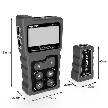 NOYAFA NF-488 LCD Network PoE Checker Over The Ethernet cat5 cat6 Lan Cable Tester Loop Test Tool Apsilon