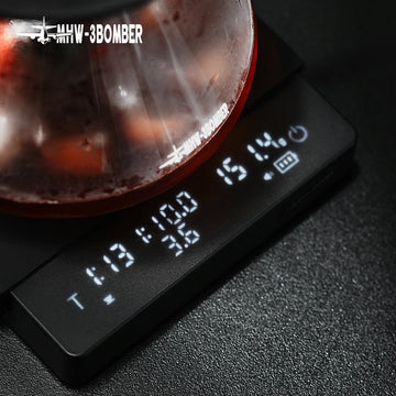 MHW-3BOMBER Digital Kitchen Coffee Scale High Precision Cyclic Rechargeable Espresso Electronic Scale Home Barista Accessories Apsilon