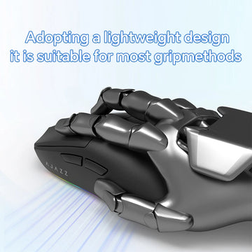 AJAZZ AJ139 V2 MC PAW3311 Wireless Gaming Mouse with RGB Magnetic Charging Base 24000DPI Bluetooth/Wired Mice,PC Gamer Apsilon