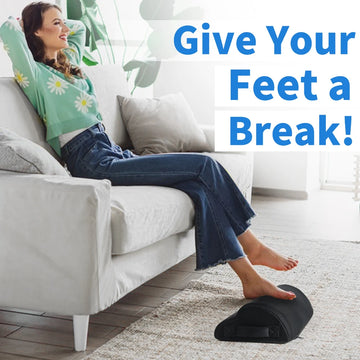 Memory Foam Office Foot Stool & Under Desk Footrest Leg Elevation Pillow for Gaming & Home Office Apsilon