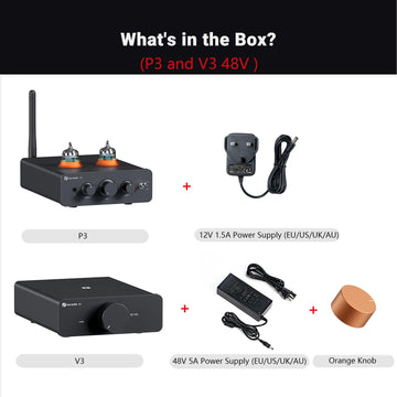 Fosi Audio V3 Stereo Power Amplifier 300W *2 TPA3255 Class D Mini Amp 2 Channel Audio Amplifier for Subwoofer Passive Bookshelf Apsilon