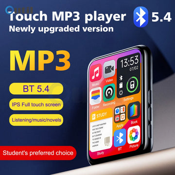 2026 New Bluetooth 5.4 Touch Screen MP3 Player HiFi Lossless Music Play Built-in Speaker 32GB Support Recording E-Book Apsilon