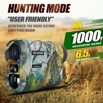 REVASRI Hunting Laser Rangefinder 1000M with Type-C Rechargeable Hunting Range Finder with Target Acquisition Technology Apsilon
