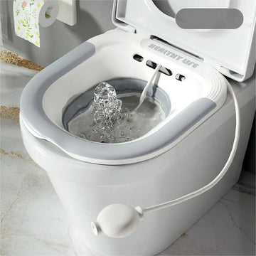 Folding Toilet Sitz Bath Pregnant Women Special Wash Basin Bath Tub Soaking For Pregnant Women Hemorrhoid Patient Care Basin Apsilon