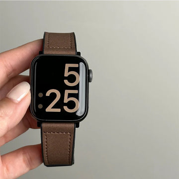 Leather+Silicone Strap For Apple Watch Band Ultra 49mm 44mm 45mm 41mm 46mm 40mm 42mm Magnetic Bracelet iwatch Series 10 9 8 7 6 Apsilon
