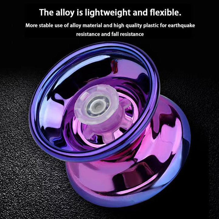 Children Beginners Professional Aluminum Metal Yoyo Ball, Competitive Yoyoball, Adult Kids Yoyoyoball with Accessories Apsilon