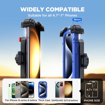 Joyroom Motorcycle Phone Mount Upgrade Bike Phone Holder Ultra-Stable Bicycle Phone Mount Handlebar Cell Phone Clamp for Scooter Apsilon
