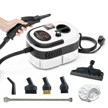 2500W Handheld Steam Cleaner High and Temperature Air Conditioner Kitchen Hood Car Steam Clean Machine Floor and More Cleaning Apsilon