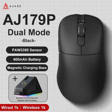 AJAZZ AJ179 Lightweight Wired And Wireless Mouse Ergonomic Macro Gaming Mouse Suitable For Personal Computers And Laptops Apsilon