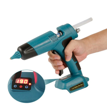 For Makita 21V Battery 100W Cordless Electric Glue Gun DIY 190-230° Hot Melt Welding Tool Digital Display fit 11mm Glue Sticks Apsilon