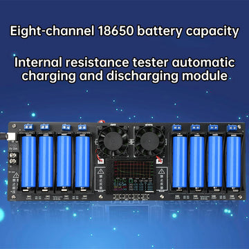 2/4/8 Channel 18650 Battery Capacity Resistance Tester Electronic Load Tester Automatic Charging and Discharging Module Apsilon