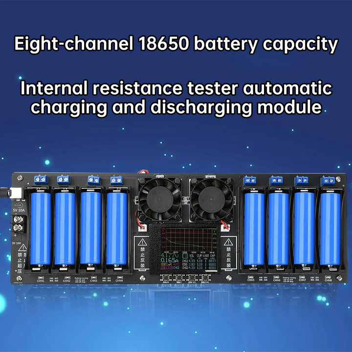 2/4/8 Channel 18650 Battery Capacity Resistance Tester Electronic Load Tester Automatic Charging and Discharging Module Apsilon